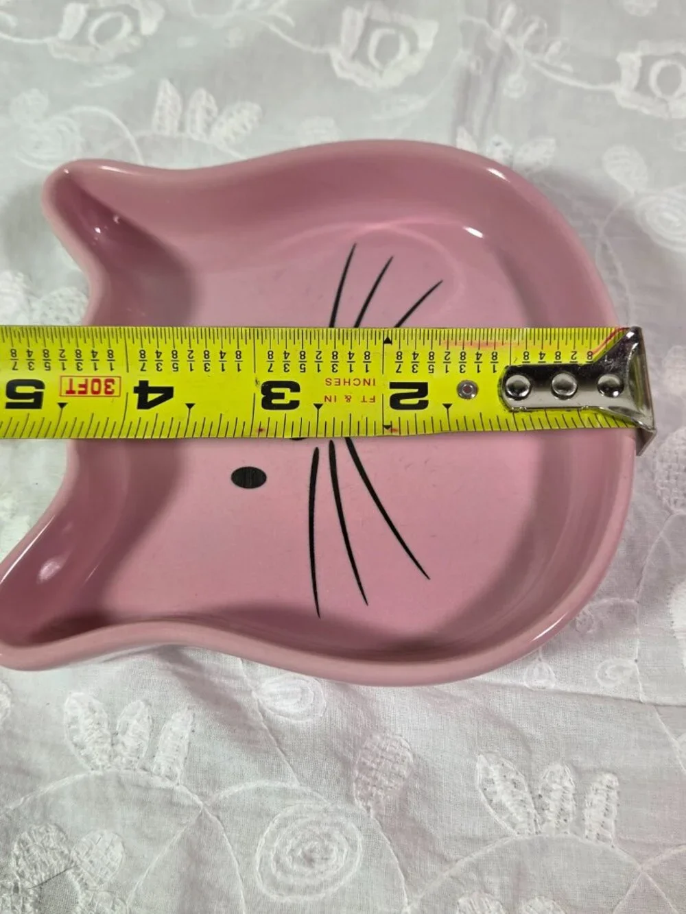 Whisker City Pink Cat Dish